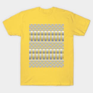 Gold and Silver (Checkers and Stripes) T-Shirt